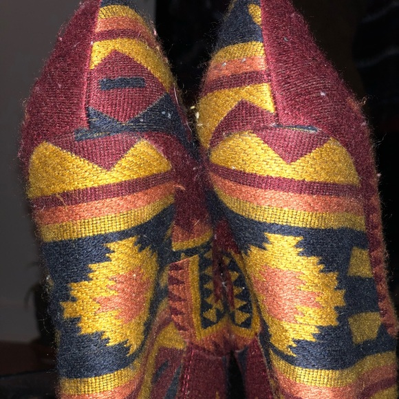 Steve Madden Wedge heel 7.5 bohemian print - Picture 5 of 6